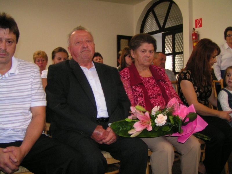 Ondrej Vajda a Anna Vajdová - 50. výročie sobáša